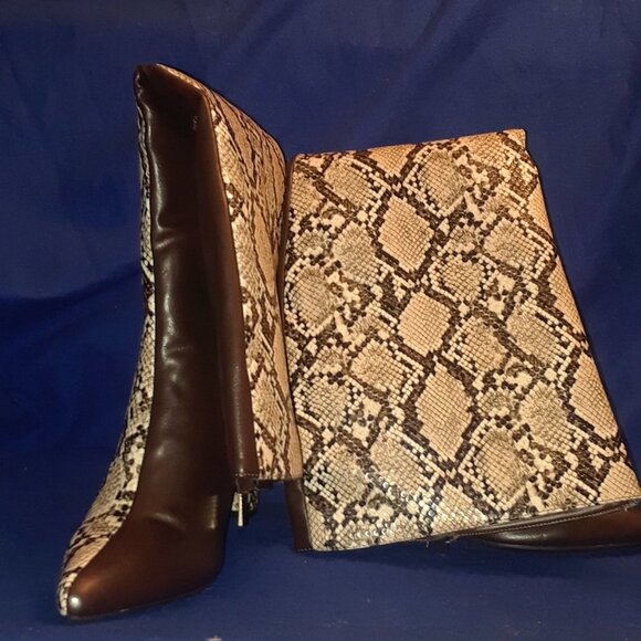 Better Half Snakeskin Color / Block Boots SNAKESKIN / BROWN - Picture 2 of 6